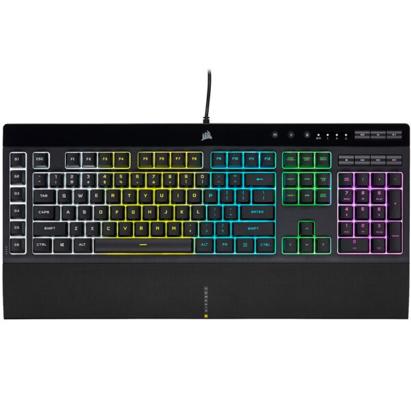 Corsair K55 RGB PRO USB Gaming Keyboard,Dynamic RGB Backlit Keys,Dust & Spill-Resistant,Six Customizable Macro Keys,Elgato Stream Deck Software